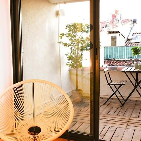 Le Duplex - Terrasse Au Coeur De Marseille Panier Lägenhet Exteriör bild