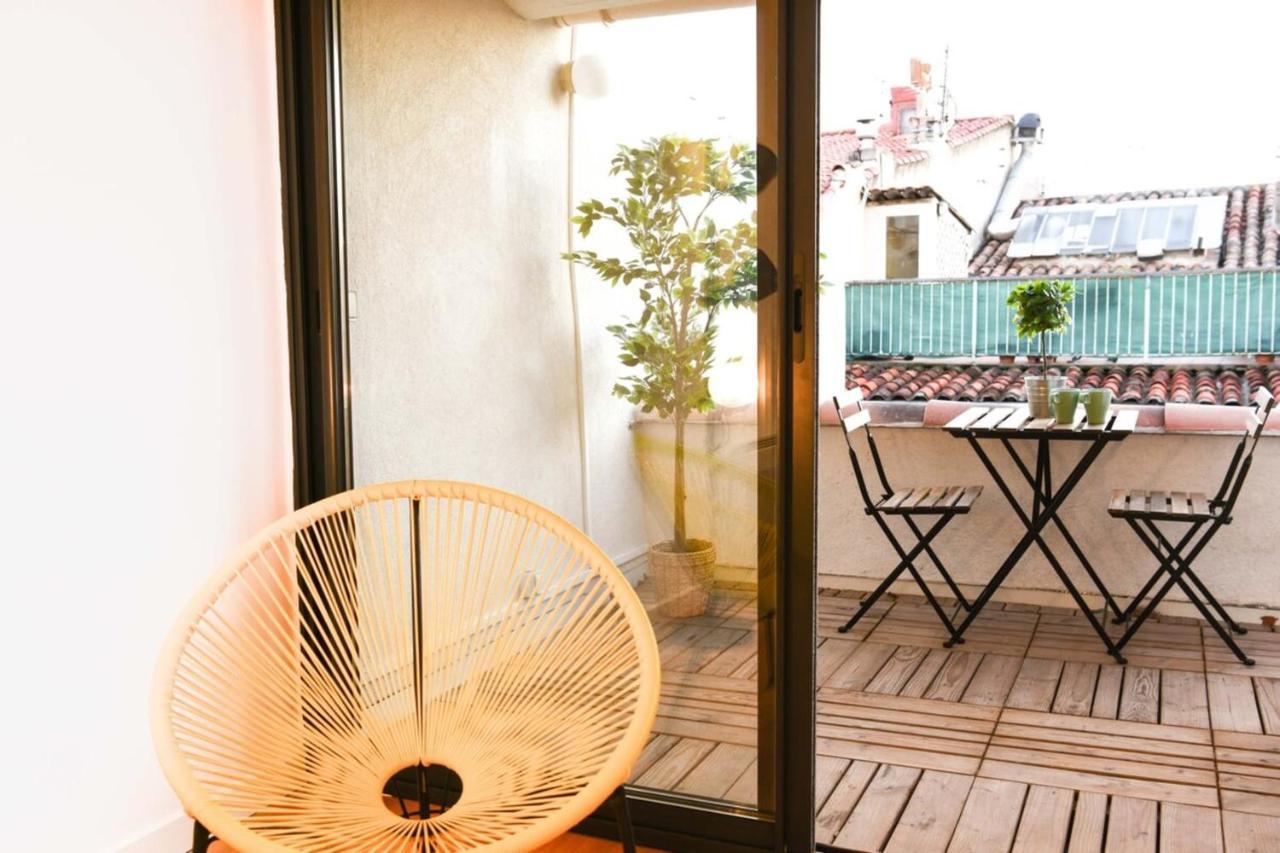 Le Duplex - Terrasse Au Coeur De Marseille Panier Lägenhet Exteriör bild