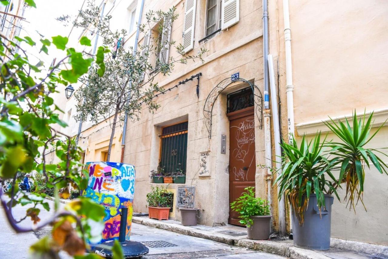 Le Duplex - Terrasse Au Coeur De Marseille Panier Lägenhet Exteriör bild