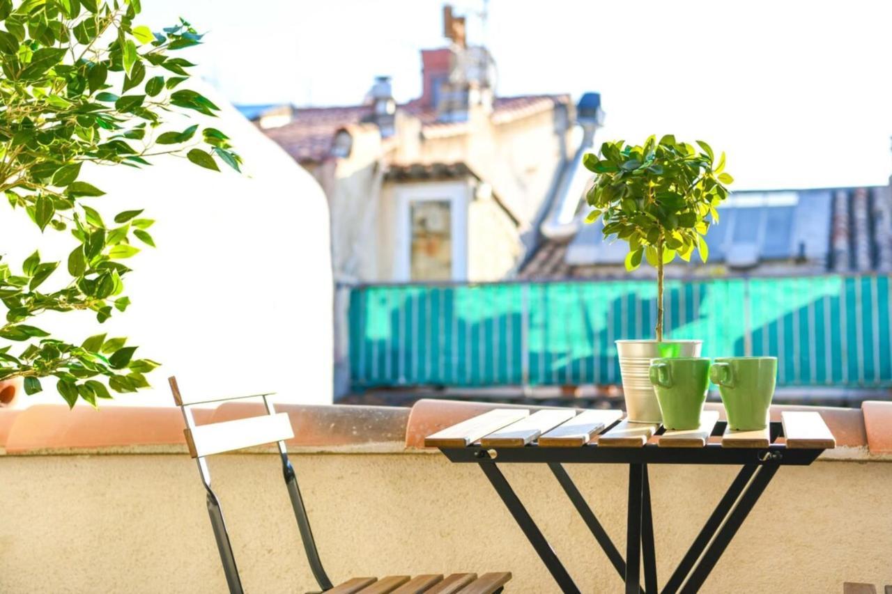 Le Duplex - Terrasse Au Coeur De Marseille Panier Lägenhet Exteriör bild