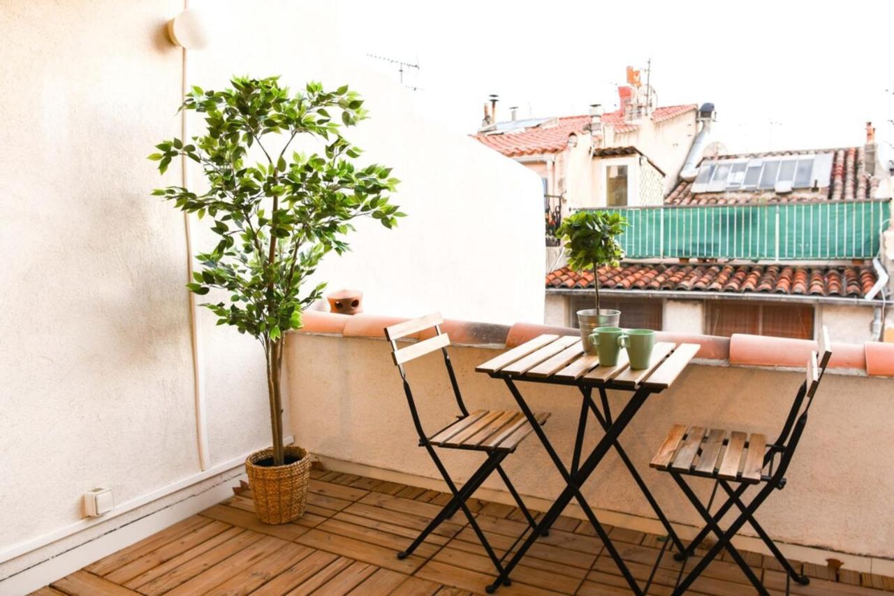 Le Duplex - Terrasse Au Coeur De Marseille Panier Lägenhet Exteriör bild